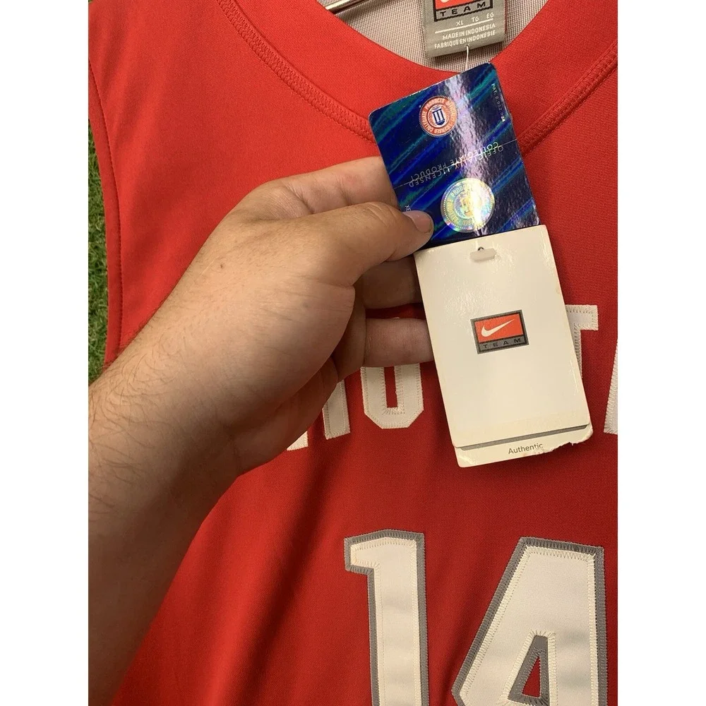 Nike Ohio State Buckeyes Basketball Jersey Mens XL #14 LeBron James Red Home Y2K